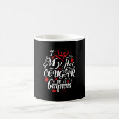 Mug Citation amusante J'aime mon amie de cougar (Centre)