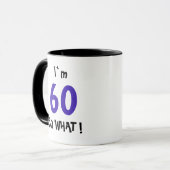 Mug Citation amusante Moderne 60e anniversaire (Devant gauche)