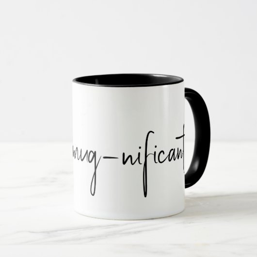 Mug Citation amusante sur blanc (Devant droit)