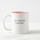 mug citation après la difficulté vient la facilité (Gauche)