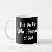 Mug Citation Armure de Dieu Gothique (Gauche)