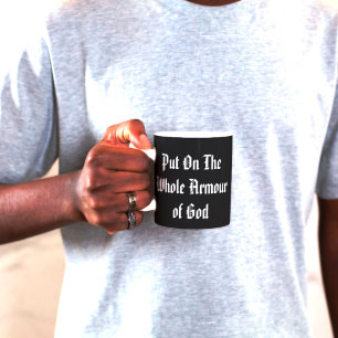 Mug Citation Armure de Dieu Gothique