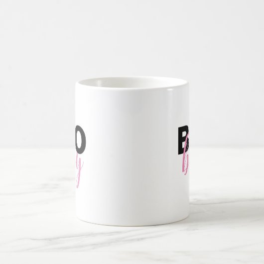 Mug Citation Bébé Chic Pink Black Boo (Centre)