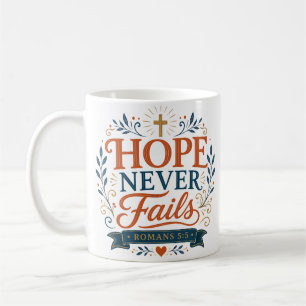 Mug Citation Biblique Chrétienne Espoir Ne Déçoit Jama