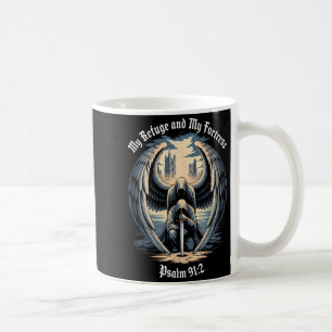 Mug Citation biblique de l'ange gardien gothique chrét