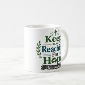 Mug Citation biblique Garder Espoir (Devant droit)