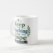 Mug Citation biblique Garder Espoir (Devant gauche)