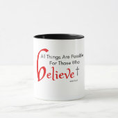 Mug Citation Biblique "Toutes Les Choses Sont Possible (Centre)