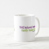 Mug Citation bien comportée de femmes (Devant droit)