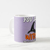 Mug Citation branchée de cuisine d'Halloween (Devant gauche)