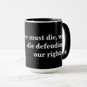 Mug Citation Bull Sur La Défense De Nos Droits (Devant droit)