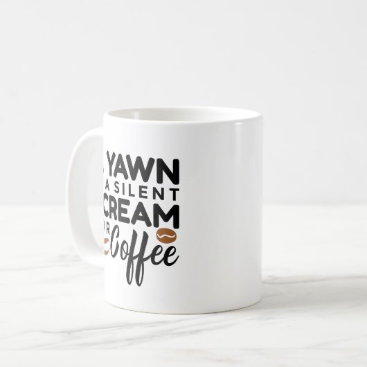 Mug Citation Café tendance (Devant gauche)