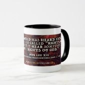 Mug Citation catholique du pape Léo (Devant droit)