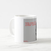 Mug Citation célèbre de Sigmund Freud sur le "combat" (Devant gauche)