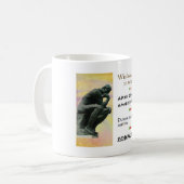 Mug Citation célèbre de Socrates - la sagesse commence (Devant gauche)