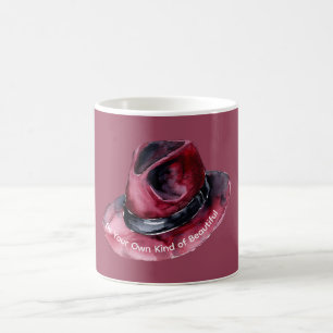Mug Citation Chapeau Cowboy Cowgirl Bourgogne