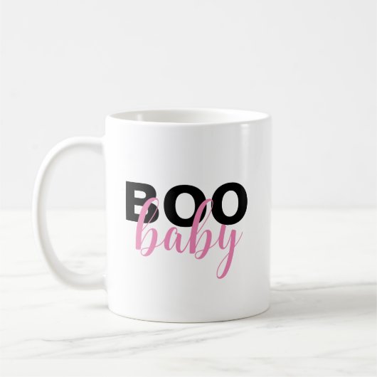 Mug Citation Chic Rose Noir Boo Baby (Gauche)
