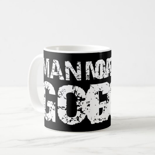 Mug Citation chrétienne audacieuse pour hommes foi dir (Devant gauche)