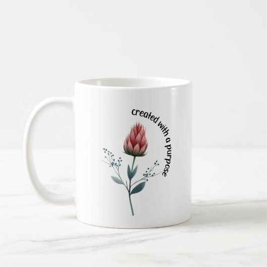 Mug Citation chrétienne de Boho Flower (Gauche)