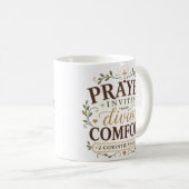 Mug Citation chrétienne de réconfort divin par la priè (Devant droit)