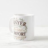 Mug Citation chrétienne de réconfort divin par la priè (Devant gauche)