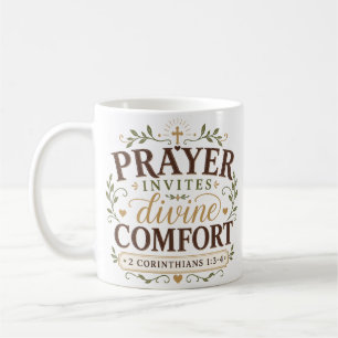 Mug Citation chrétienne de réconfort divin par la priè