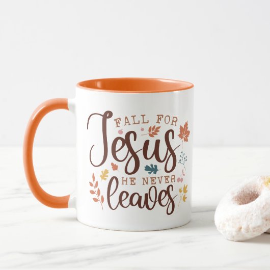 Mug Citation chrétienne de Thanksgiving (Avec donut)
