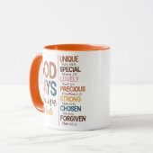 Mug Citation chrétienne de Thanksgiving (Devant gauche)