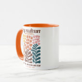 Mug Citation chrétienne de Thanksgiving (Devant gauche)
