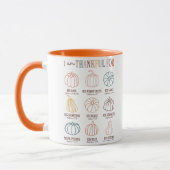 Mug Citation chrétienne de Thanksgiving (Gauche)