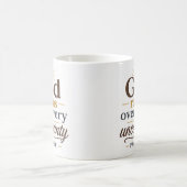 Mug Citation chrétienne Dieu règne sur chaque incertit (Centre)