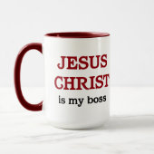 Mug Citation chrétienne Jésus Est Mon Écriture De Patr (Gauche)
