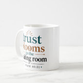 Mug Citation chrétienne : La confiance fleurit dans la (Devant gauche)