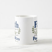Mug Citation chrétienne : La foi apporte de nouvelles (Centre)