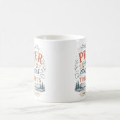 Mug Citation Chrétienne : La Prière Apaise Les Pensées (Centre)