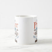 Mug Citation chrétienne : La prière garde l'éternité e (Centre)