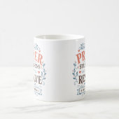 Mug Citation chrétienne : La prière renforce ma déterm (Centre)