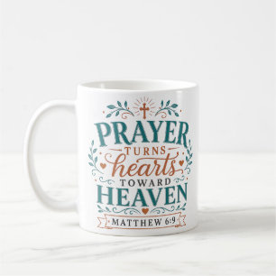 Mug Citation Chrétienne : La Prière Tourne les Cœurs V