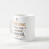Mug Citation Chrétienne Libère Ce Que Vous Ne Pouvez C (Devant gauche)