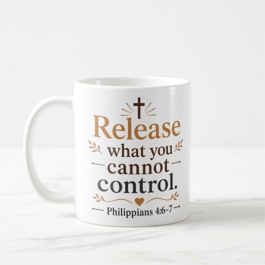 Mug Citation Chrétienne Libère Ce Que Vous Ne Pouvez C (Gauche)