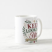 Mug Citation chrétienne spirituelle 'Continuez à regar (Devant droit)