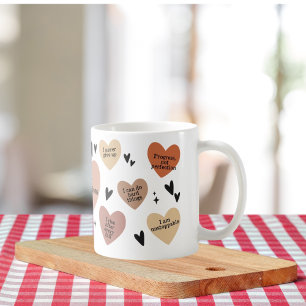 Mug Citation Coeur Boho, Offre de soins d'autonomisati