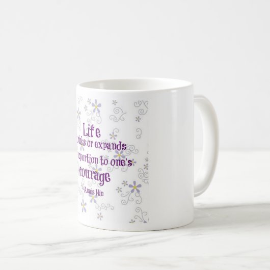 Mug Citation Courage Nin (Devant droit)