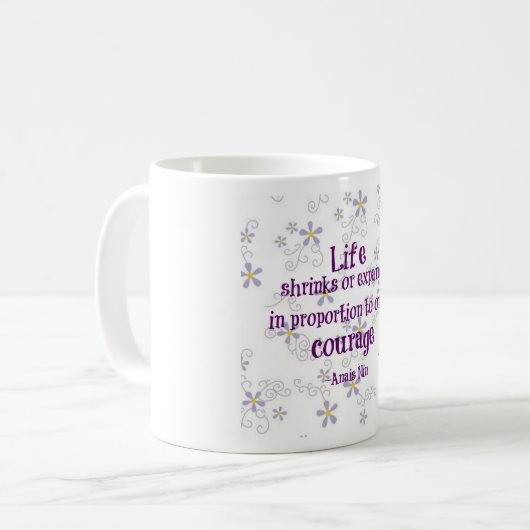 Mug Citation Courage Nin (Devant gauche)