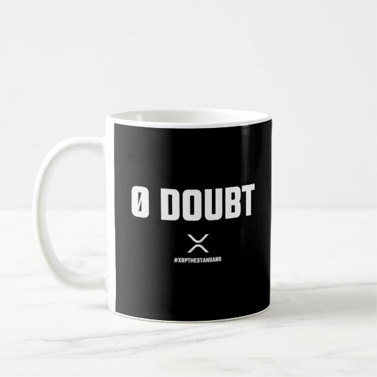 Mug Citation Crypto Meme XRP Cryptomonnaie 0 Doute (Gauche)