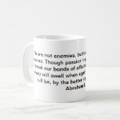 Mug Citation d'Abraham Lincoln (Devant gauche)