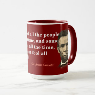 Mug Citation D'Abraham Lincoln Sur L'Inobisme Des Gens