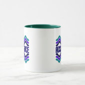 Mug Citation d'acceptation en bleu vert violet (Centre)