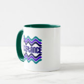 Mug Citation d'acceptation en bleu vert violet (Devant gauche)