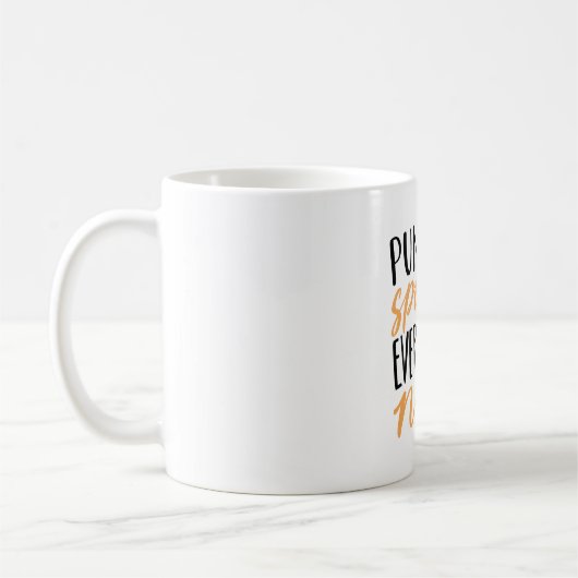 Mug Citation d'action de grâce d'épice Citrouille oran (Gauche)